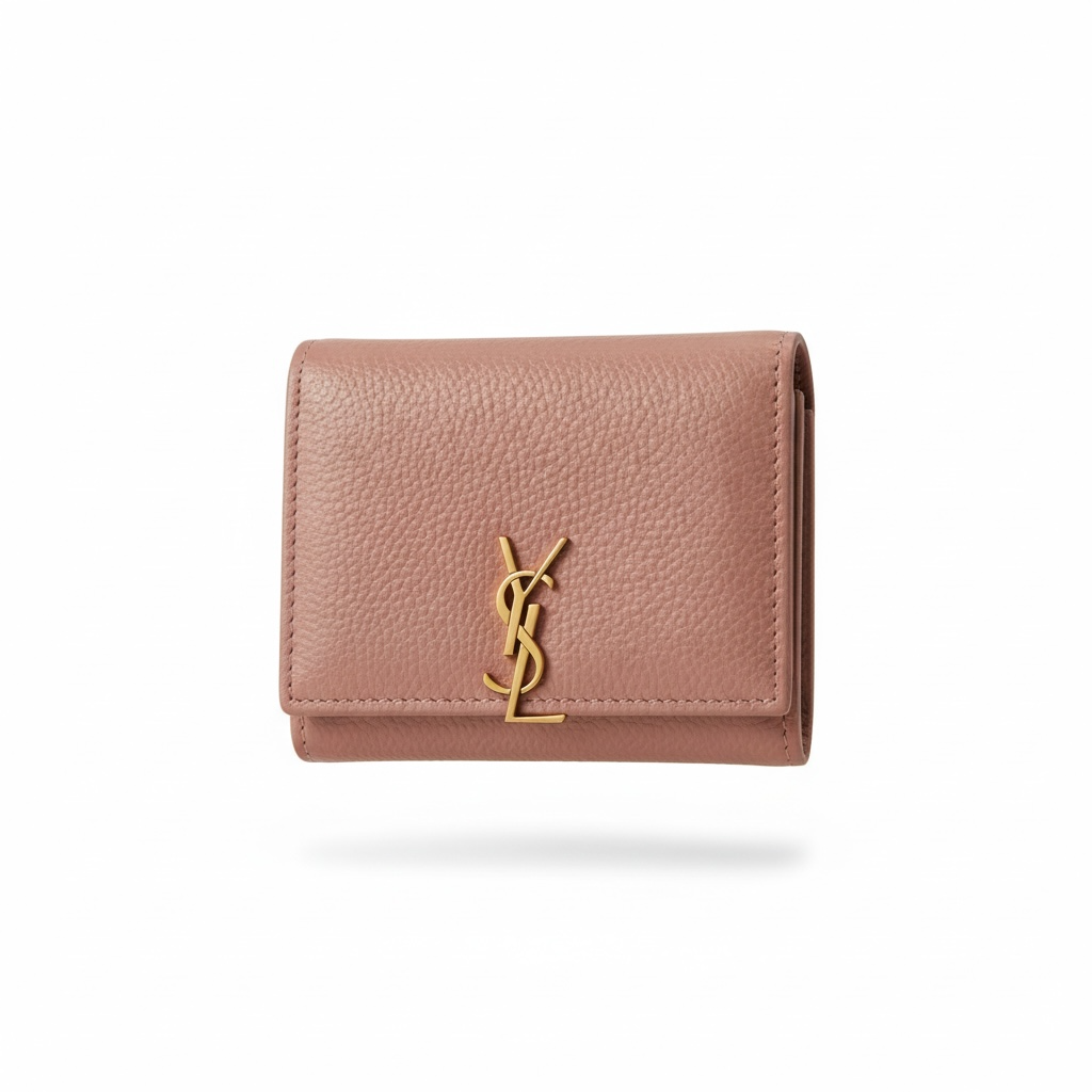 Yves Saint Laurent Nude Leather Compact Wallet π€β¨