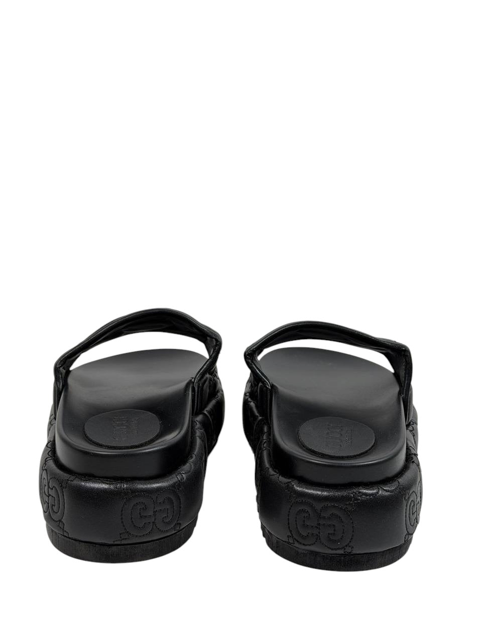 GUCCI GG Embossed Slide Sandals β Black Edition π€β¨