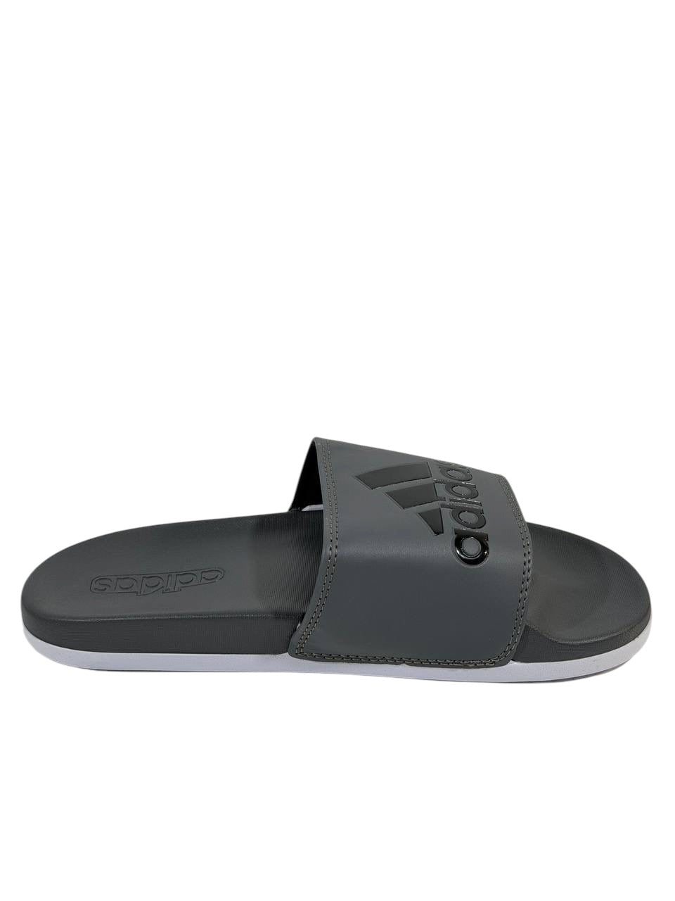ADIDAS Slides – Grey Logo Edition 🩶⚫