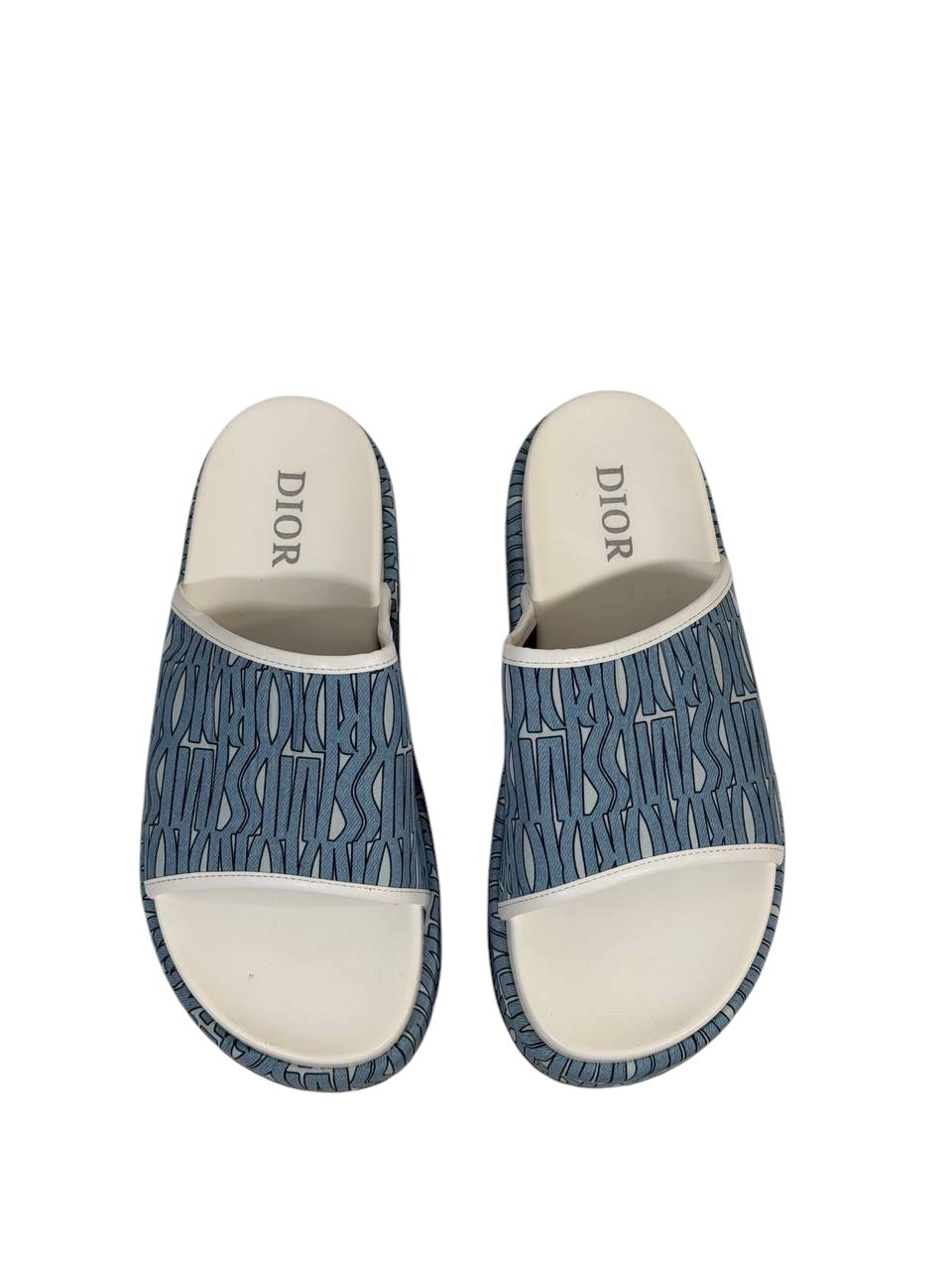 DIOR Slides – Blue Pattern Edition 🔵✨