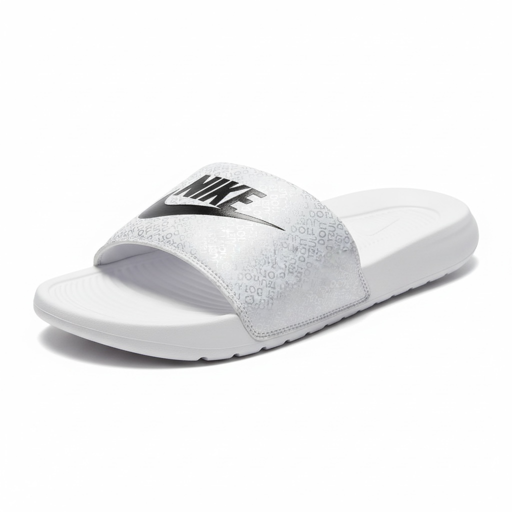 Nike White Logo Print Slides π€π€ | Clean Sport Summer Essential ππ₯