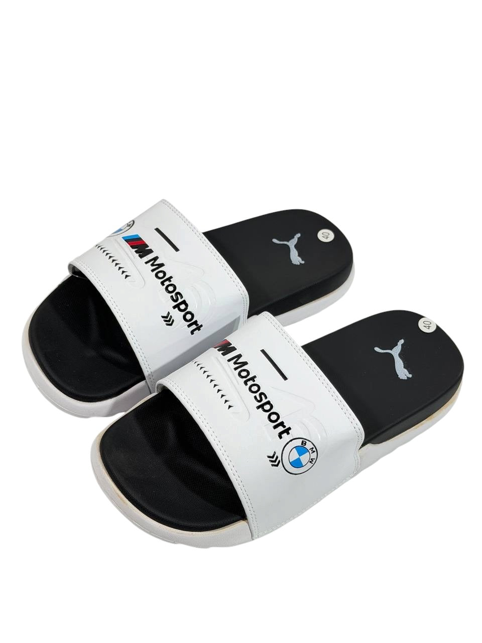 PUMA BMW M Motorsport Slide Sandals β White & Black Edition βͺβ«π