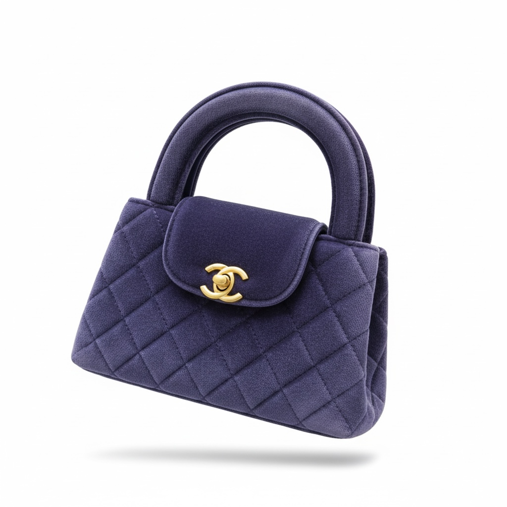 πβ¨ Chanel Quilted Velvet Top-Handle Bag β Deep Purple β¨π