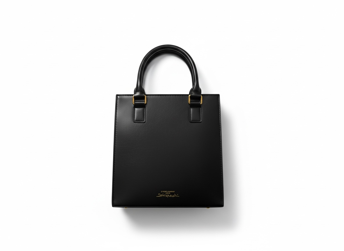 Elsa Schiaparelli Face Motif Leather Top Handle Bag 🖤✨