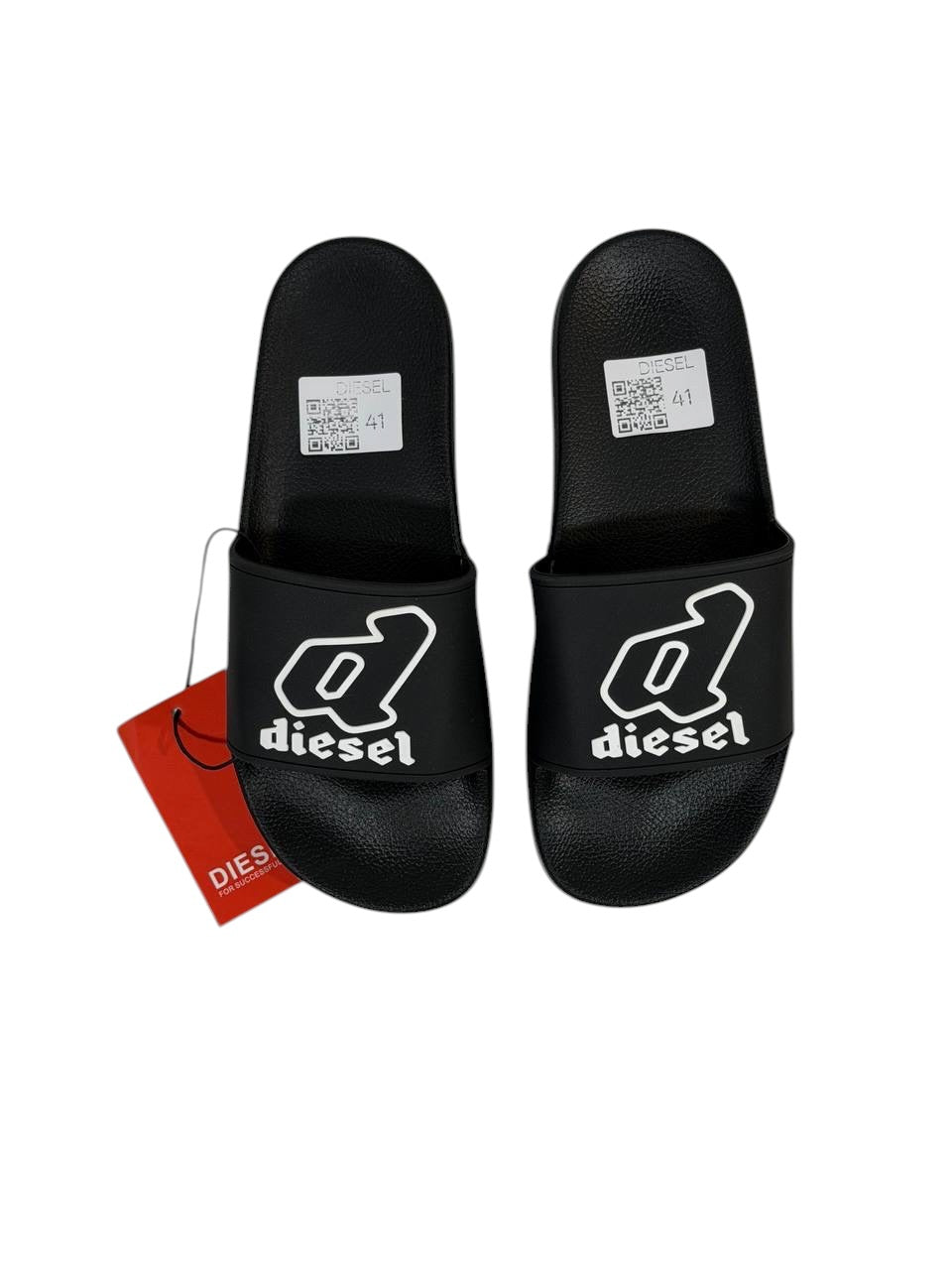 DIESEL Slides β Icon Logo Black Edition β«π₯