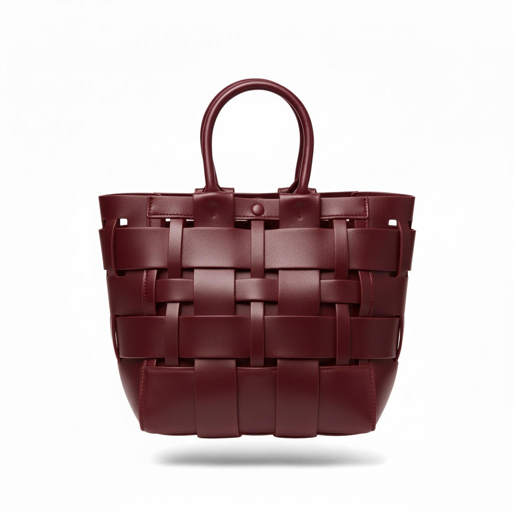 π·β¨ Bottega Veneta Intrecciato Woven Leather Tote β Burgundy β¨π·