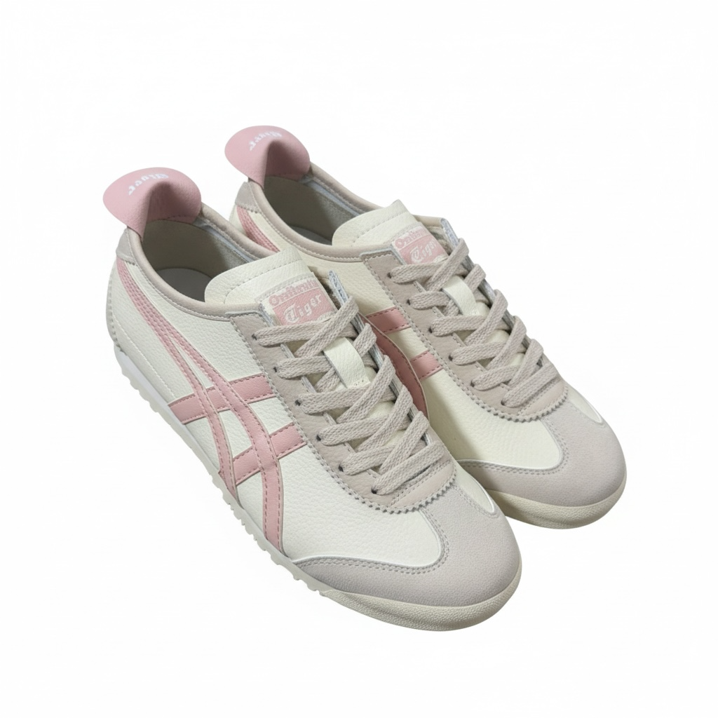 Onitsuka Tiger Mexico 66 Sneakers Cream & Pink 👟🌸✨