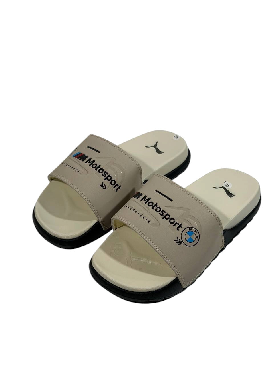 PUMA BMW M Motorsport Slide Sandals β Cream Edition π€π