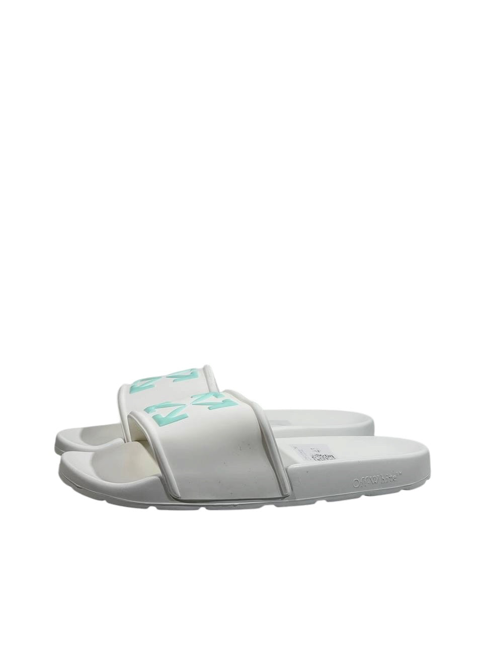 OFF-WHITE Slides – White Mint Arrow Edition 🤍💚