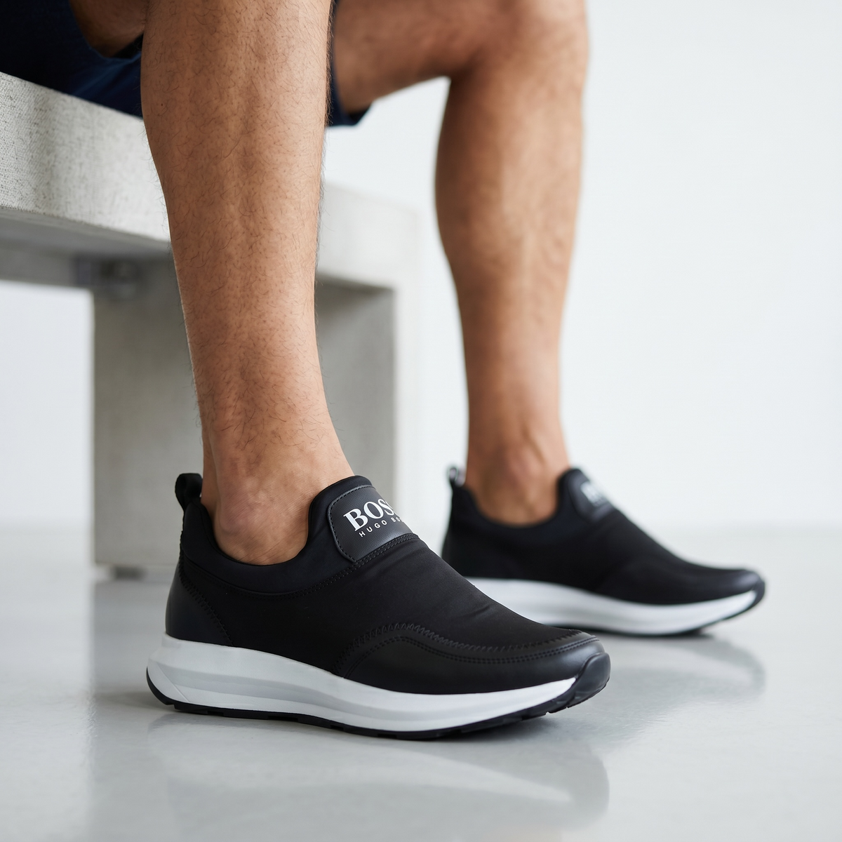 BOSS Performance Slip-On Sneakers β«βͺ