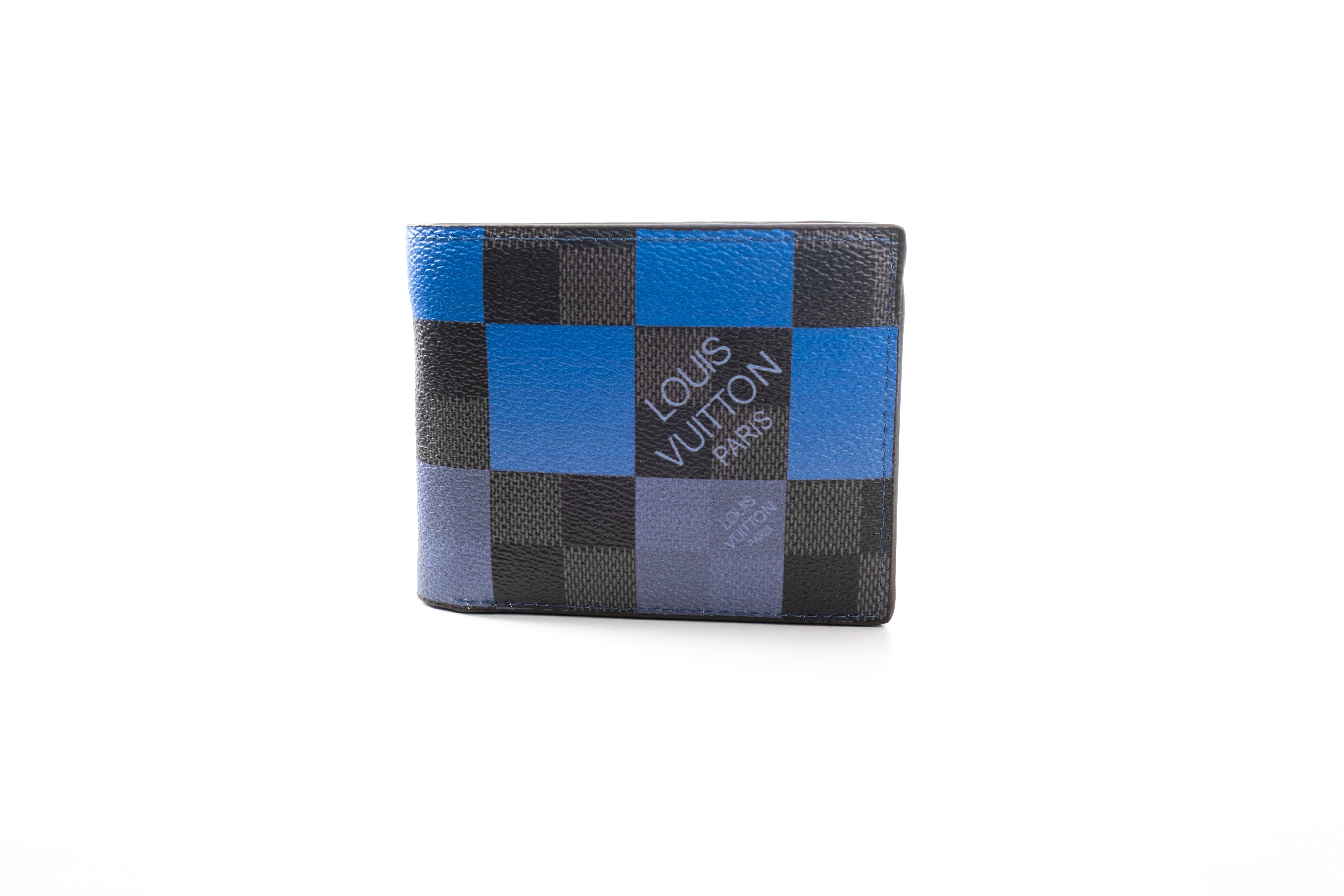 Louis Vuitton Damier Graphite Giant Blue Multiple Wallet
