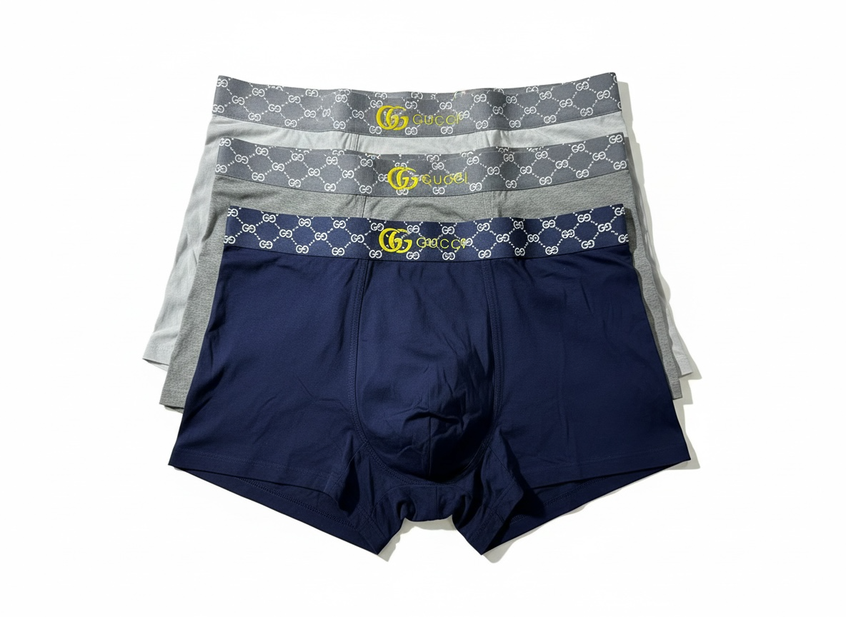 Gucci Signature Boxer Briefs β Premium 3-Pack Set π©²β¨
