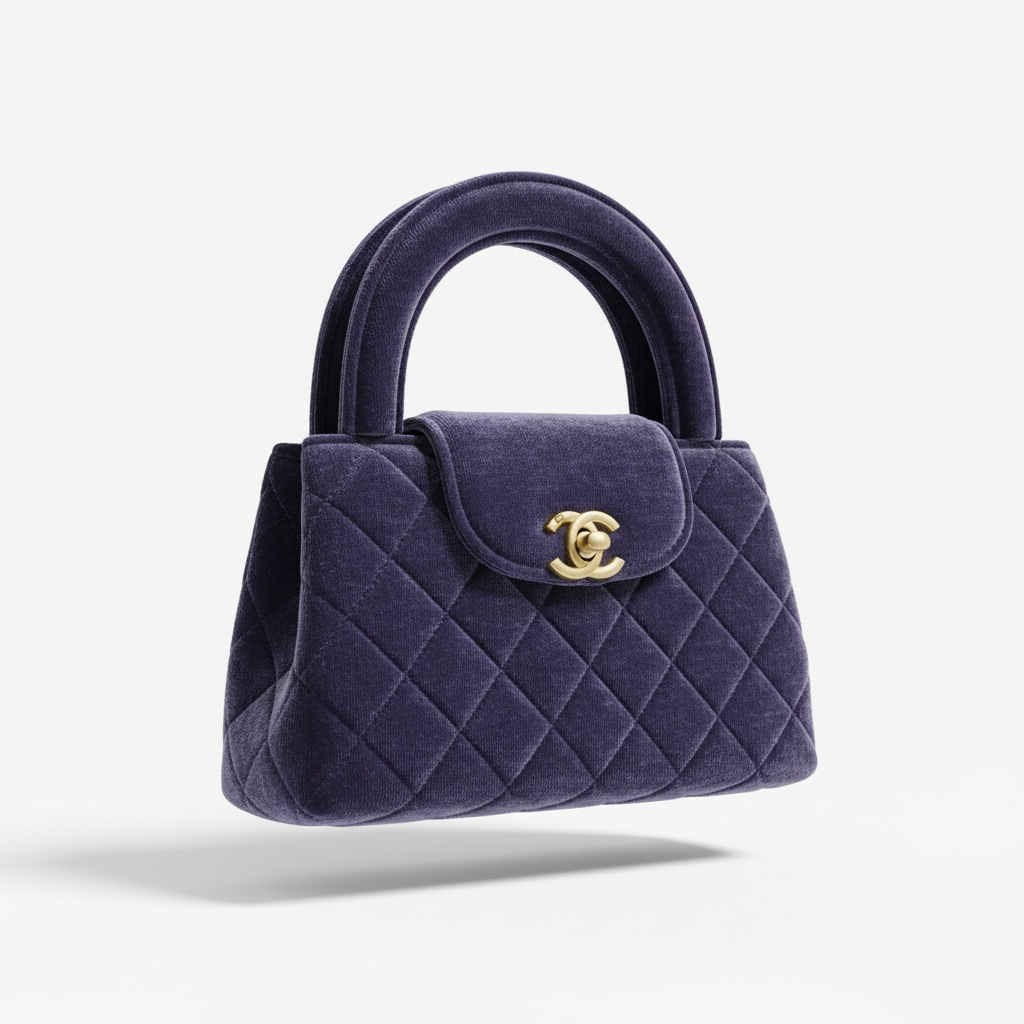 πβ¨ Chanel Quilted Velvet Top-Handle Bag β Deep Purple β¨π