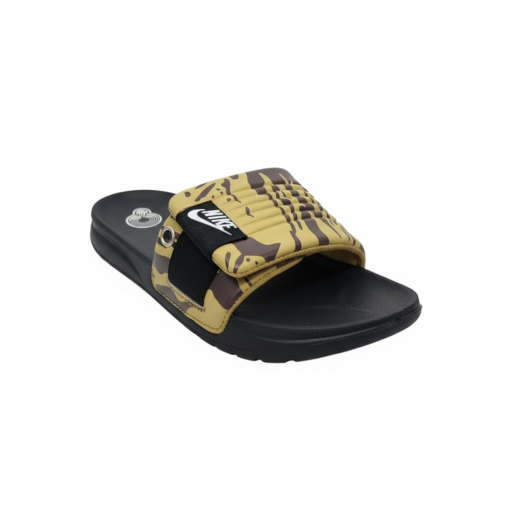 Nike Camo Slides β Olive & Black Edition π’π€