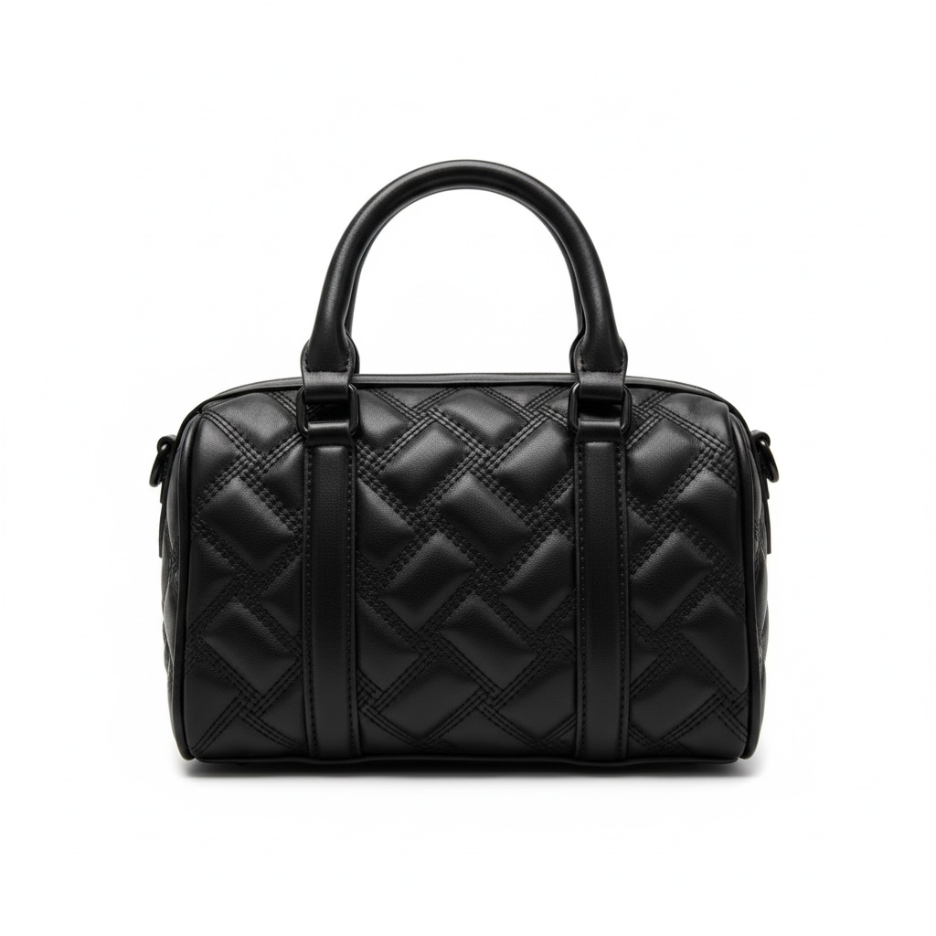 π€ Kurt Geiger Black Quilted Eagle Boston Bag β Mini Top Handle Handbag