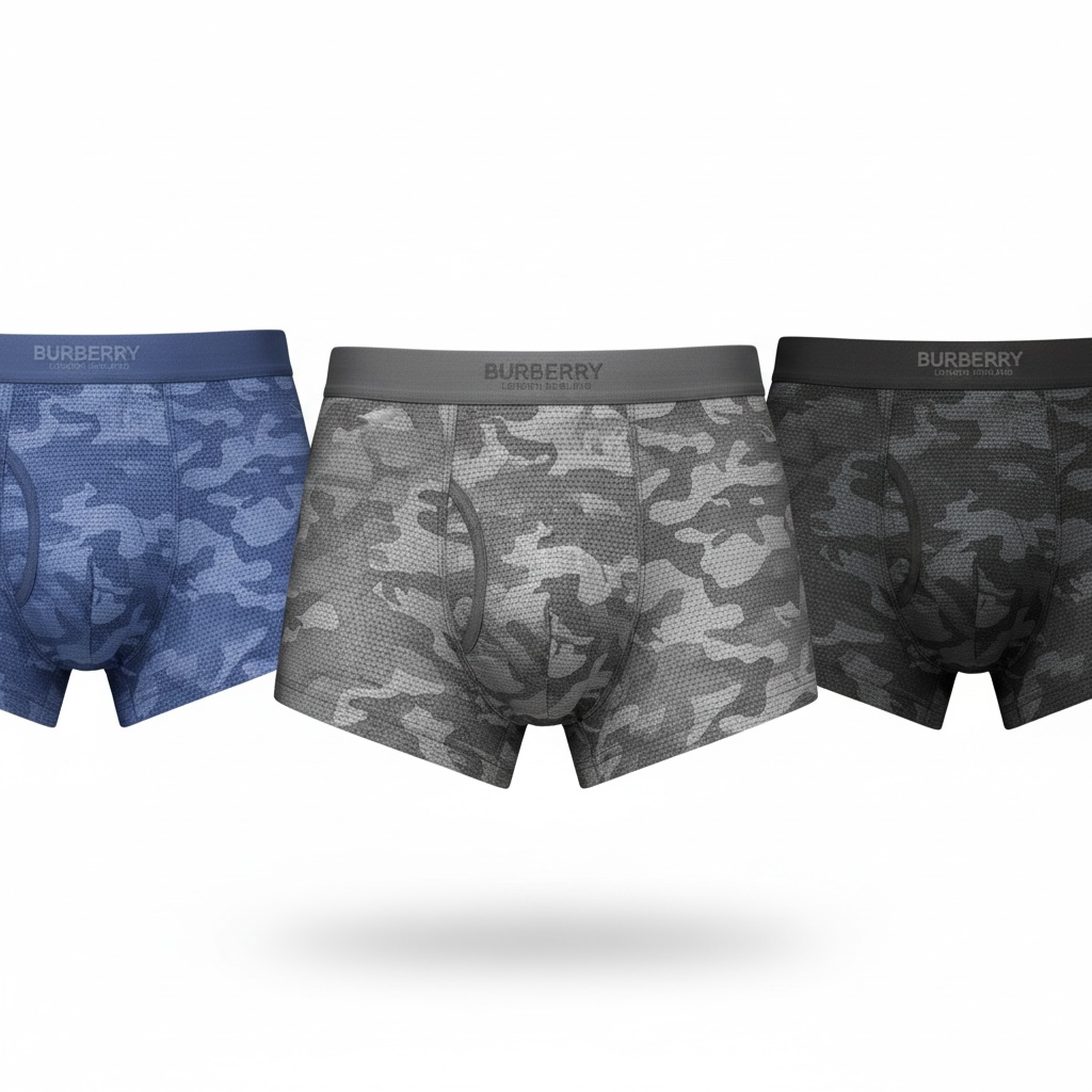 Burberry Camo Boxer Briefs β Premium 3-Pack Set π©²π₯
