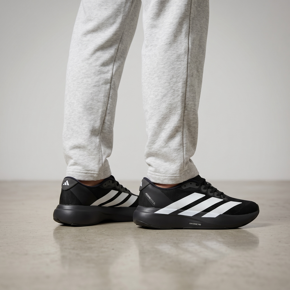 β‘π€ Adidas Adizero Lightweight Performance Running Sneakers β Black & White Athletic Racing Shoes ππ₯