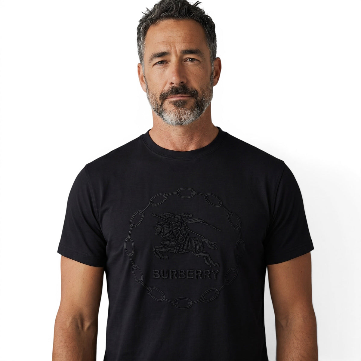 Burberry Black Embossed Logo T-Shirt π€β¨ Ultra Minimal Edition