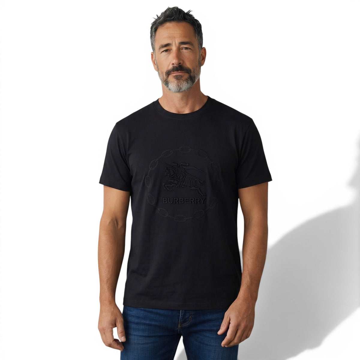 Burberry Black Embossed Logo T-Shirt π€β¨ Ultra Minimal Edition