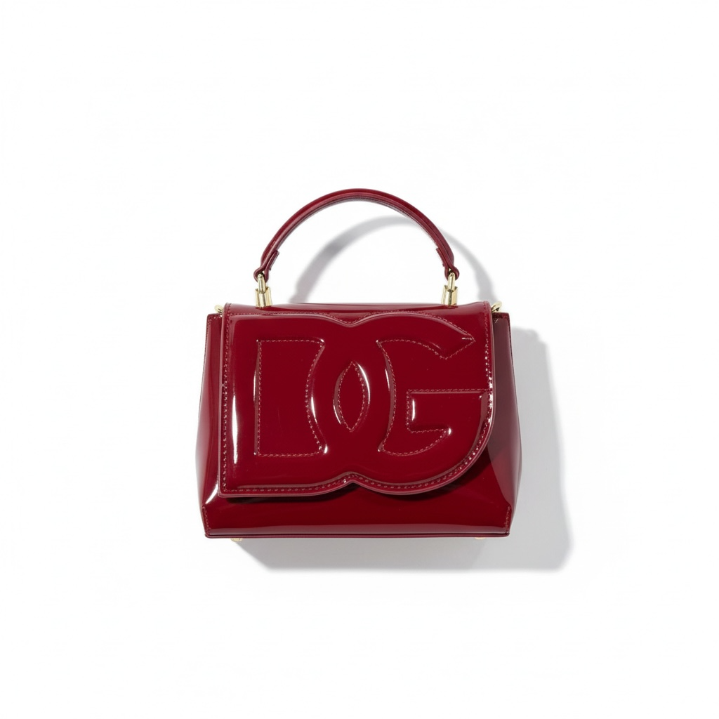 ✨ D&G Glossy Red Patent Top-Handle Bag – Bold, Chic & Unforgettable ✨