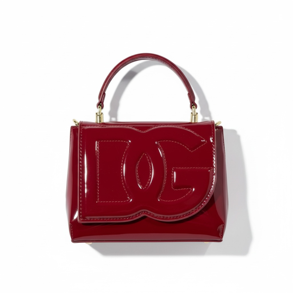 ✨ D&G Glossy Red Patent Top-Handle Bag – Bold, Chic & Unforgettable ✨