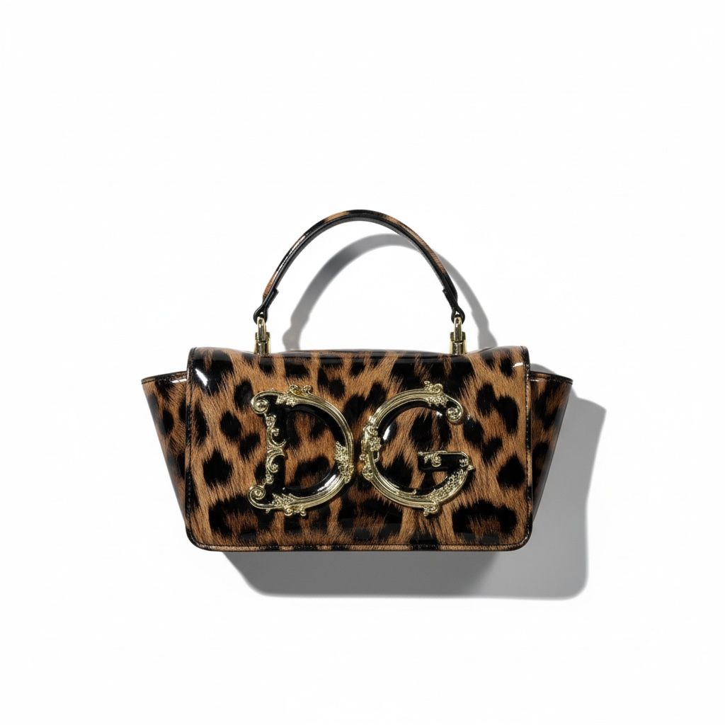Dolce & Gabbana Leopard Print Baroque Logo Bag – Wild Luxury Statement 🐆✨