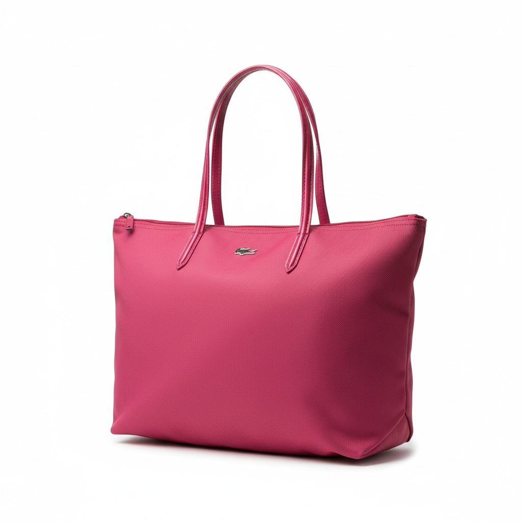 Lacoste Large Tote Bag β Bold Pink, Spacious & Stylish