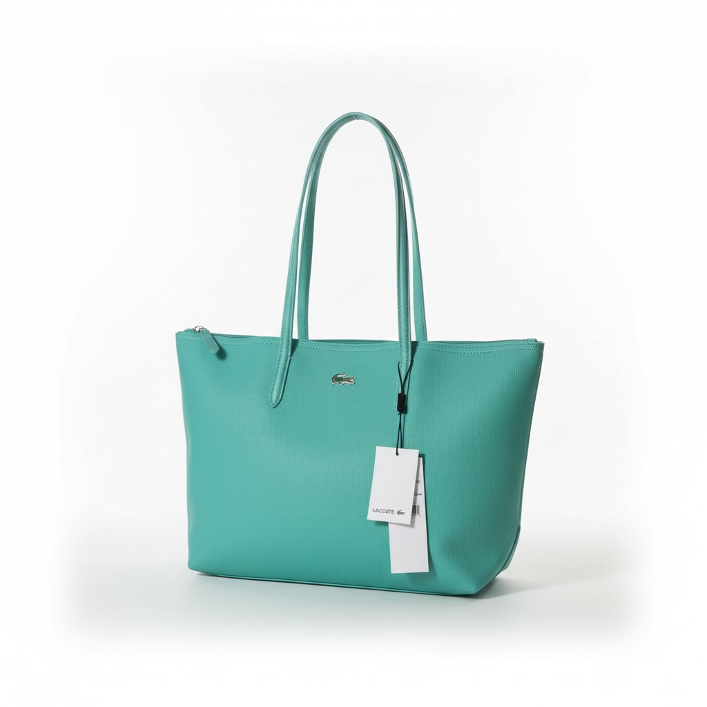 💚 Lacoste Large Classic Tote — Mint Green Edition 💚