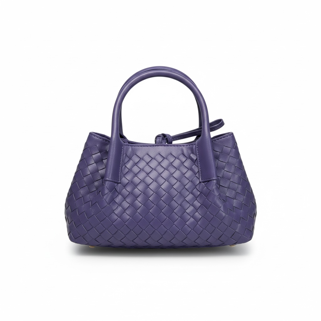 Bottega Veneta Mini Intrecciato Tote β Violet πβ¨ | Woven Leather Bag + Matching Pouch