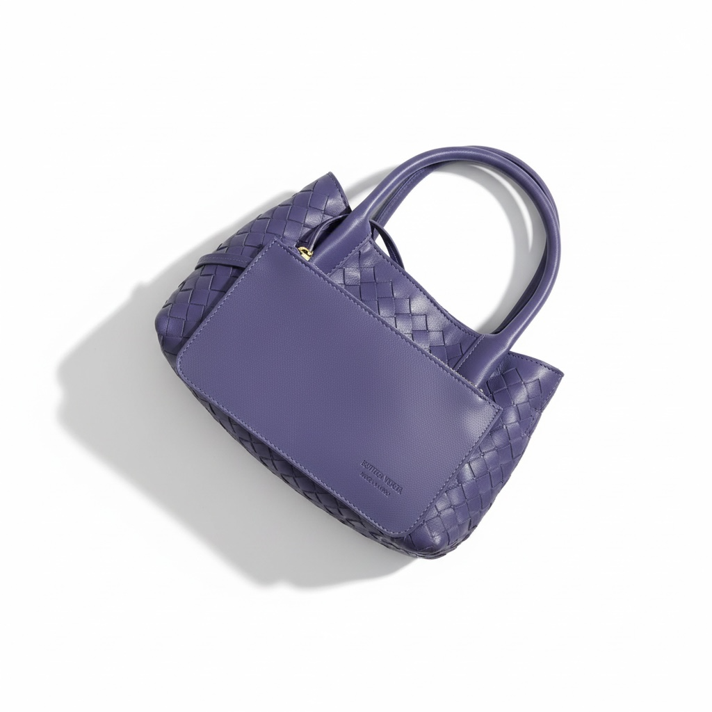 Bottega Veneta Mini Intrecciato Tote β Violet πβ¨ | Woven Leather Bag + Matching Pouch