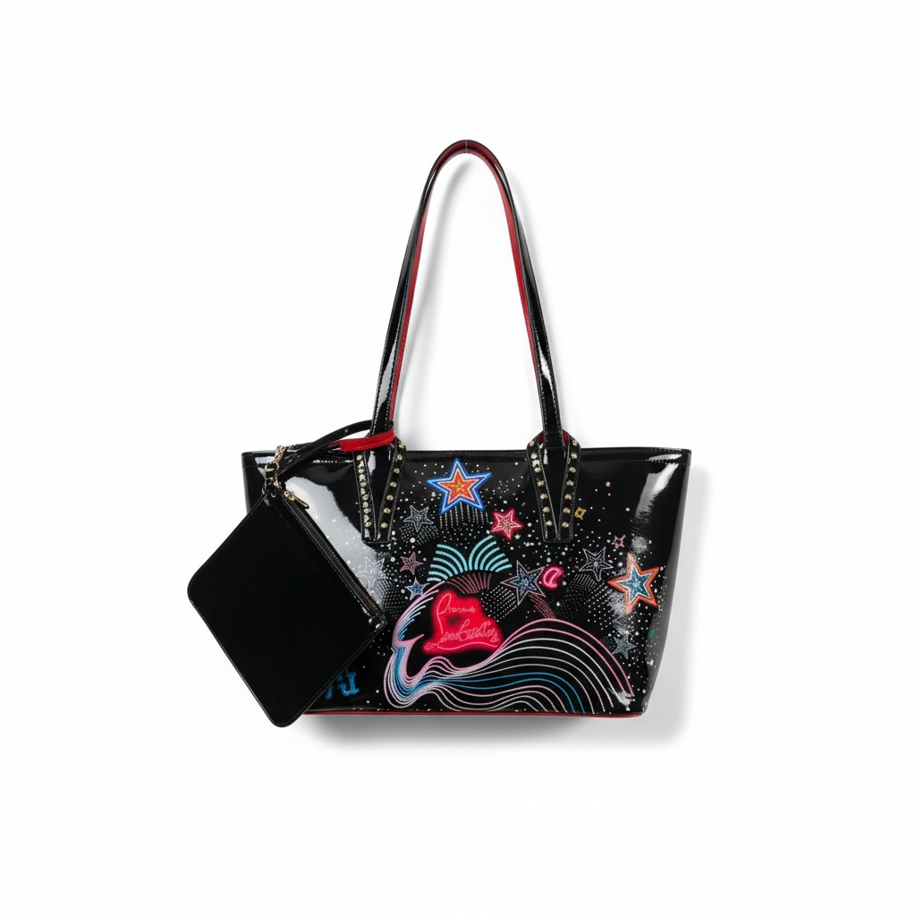 đ Christian Louboutin-Inspired âStarburstâ Patent Tote đ