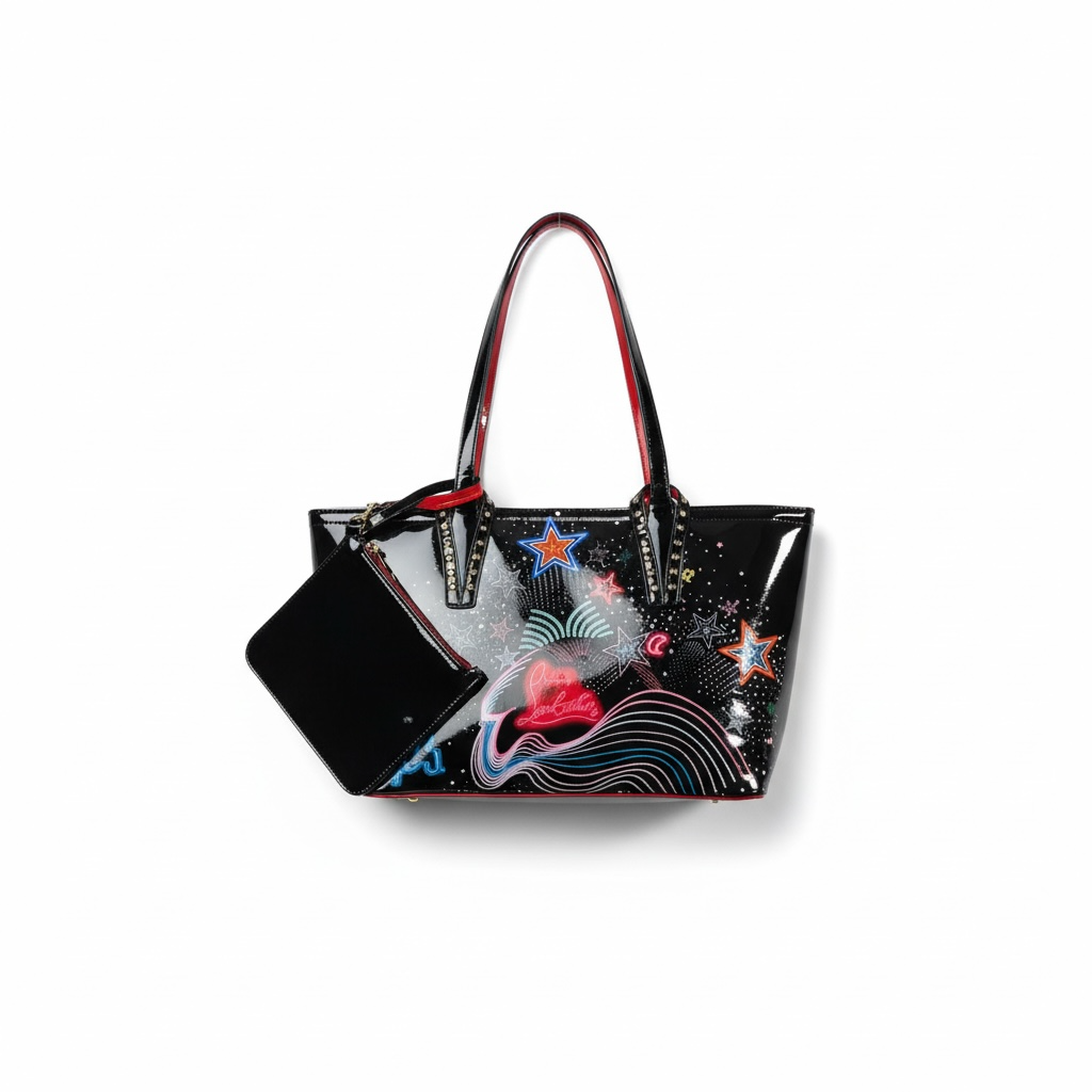 đ Christian Louboutin-Inspired âStarburstâ Patent Tote đ