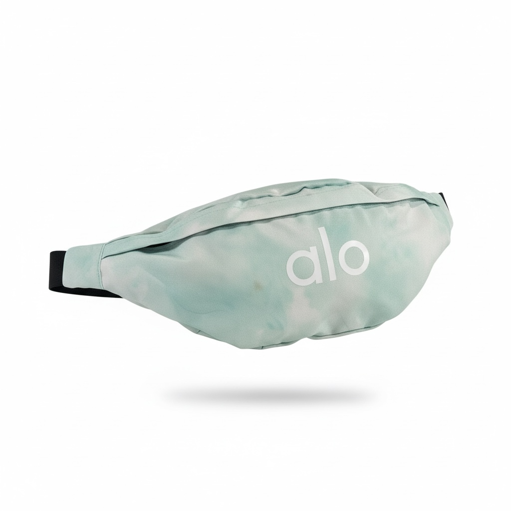 Alo Tie-Dye Green Waist Bag – Sporty Streetwear Essential 🌿✨