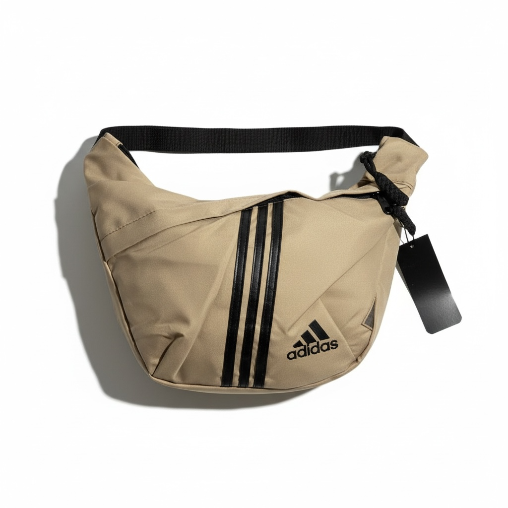 Adidas Triple-Stripe Urban Sling Bag β Sand Edition ποΈβ¨
