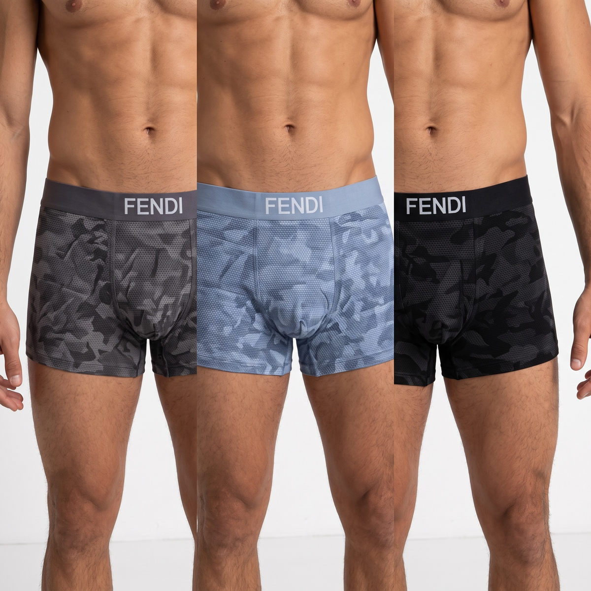Fendi Men's Printed Boxer Briefs (3-Pack)