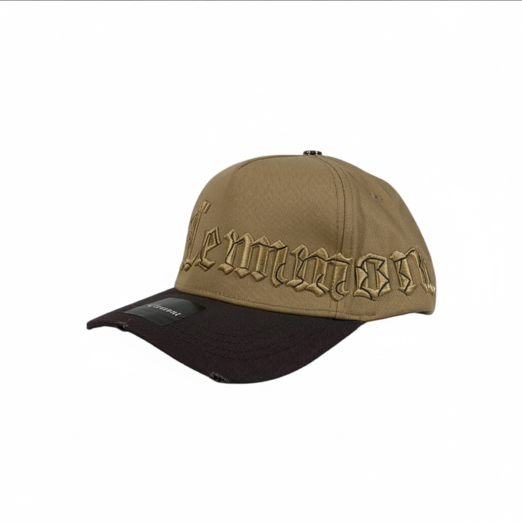 🧢 Gorra Lerici Clemont Gothic Logo Cap – Khaki & Black Street Edition