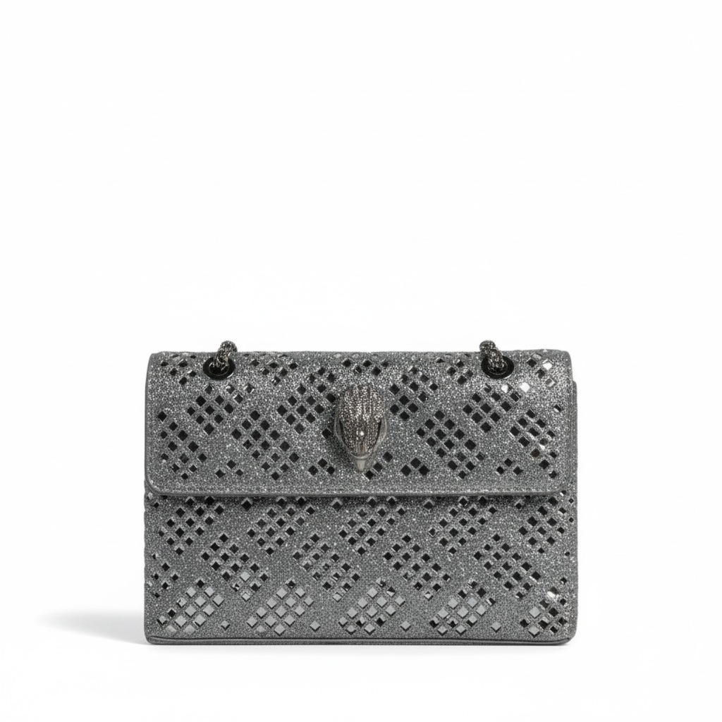 Silver Diamond Mesh Luxury Handbag ✨ | Crystal Evening Shoulder Bag for Elegant Occasions soirée