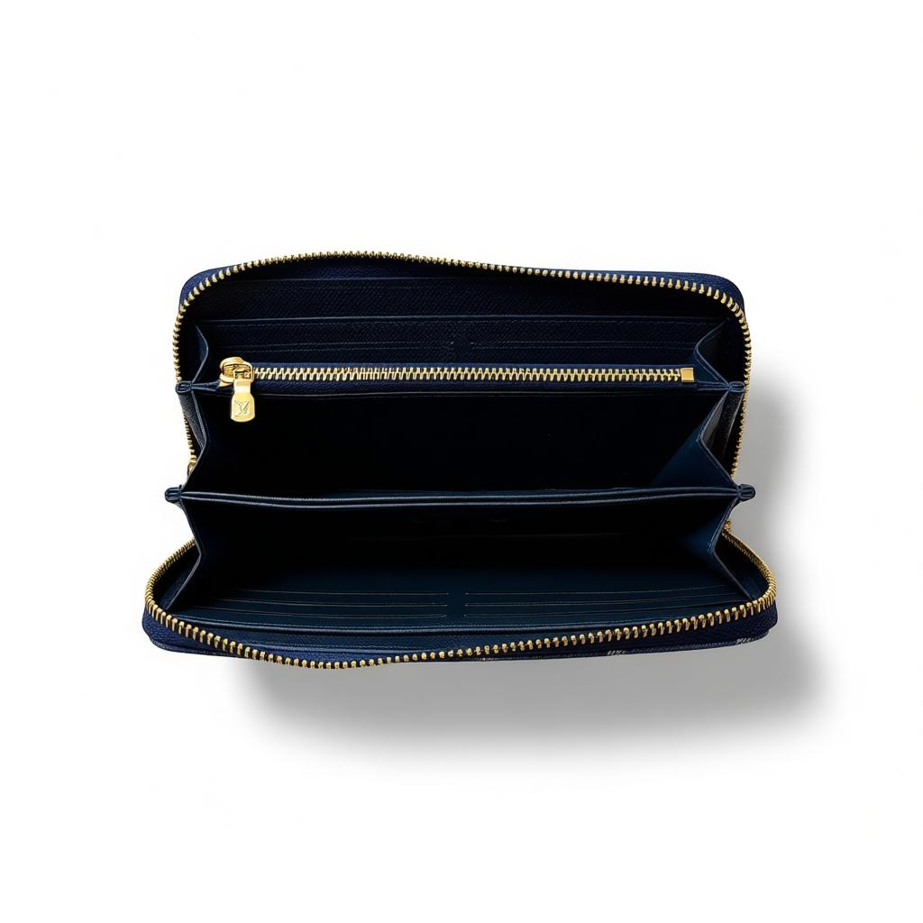 Louis Vuitton Denim Monogram Cherry Zippy Long Wallet ππβ¨