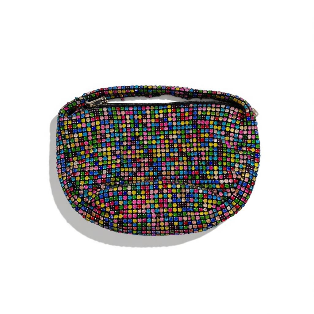 Multicolor Crystal Hobo Bag โ Sparkling Statement Shoulder Bag soirรฉe ๐โจ๐