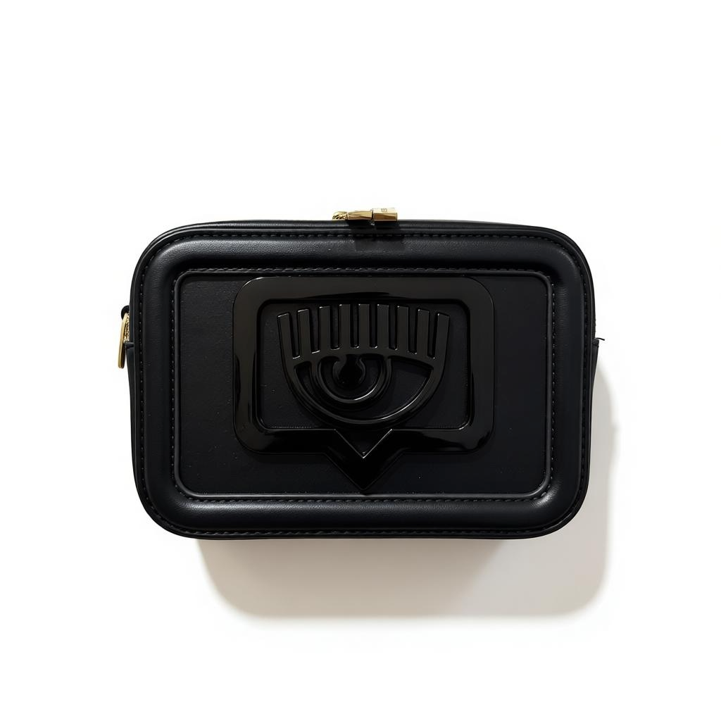 Chiara Ferragni Black Eye Icon Crossbody Bag – Mini Statement Bag 🖤👁️✨