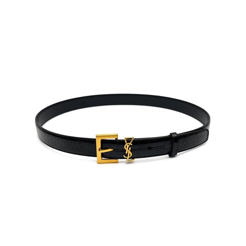 ICONIC SAINT LAURENT YSL BELT β BOLD LUXURY & TIMELESS PARISIAN EDGE β¨π€110cm