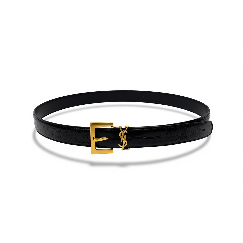 ICONIC SAINT LAURENT YSL BELT β BOLD LUXURY & TIMELESS PARISIAN EDGE β¨π€110cm