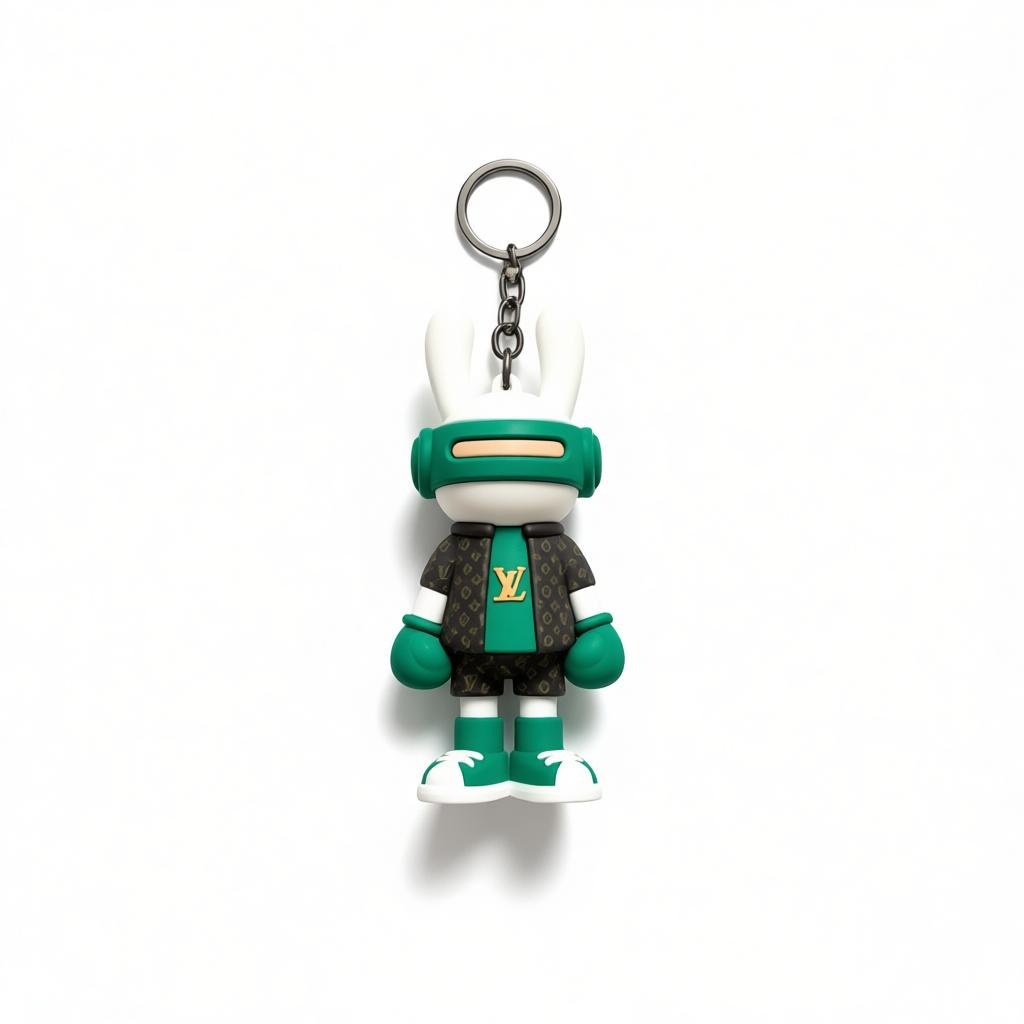 ICONIC LOUIS VUITTON CHARACTER KEYCHAIN β GREEN EDITION STATEMENT β¨π°π