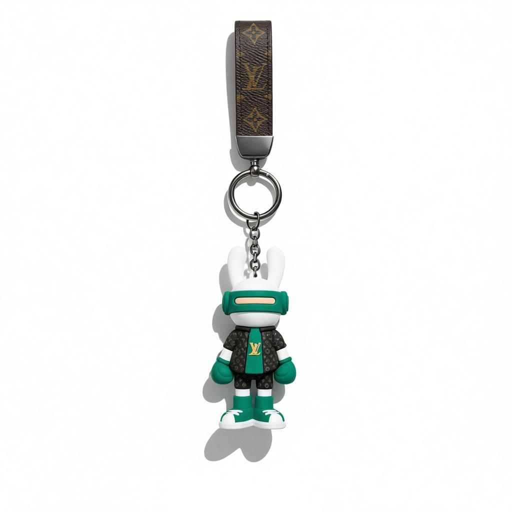 ICONIC LOUIS VUITTON CHARACTER KEYCHAIN β GREEN EDITION STATEMENT β¨π°π