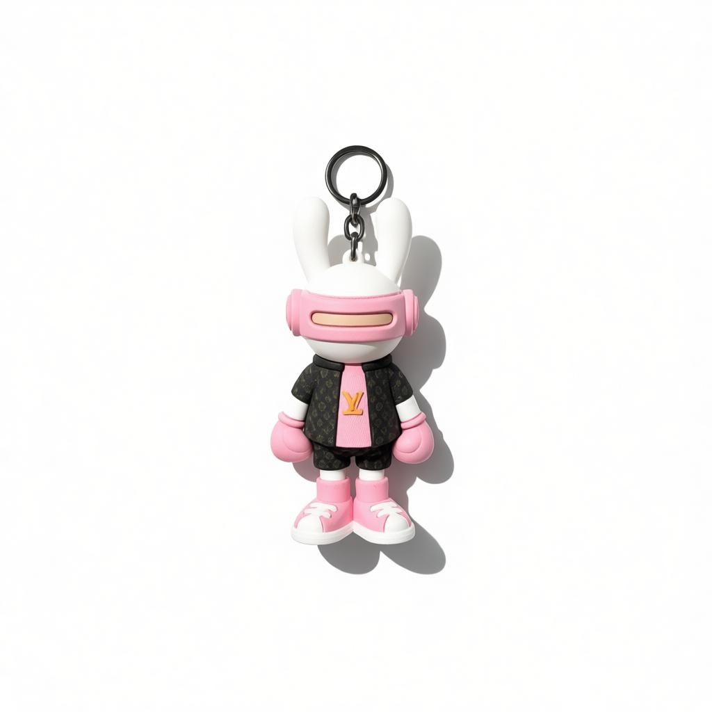 ICONIC LOUIS VUITTON CHARACTER KEYCHAIN β PINK EDITION LUXURY CHARM β¨π°π
