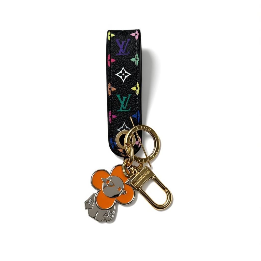 ICONIC LOUIS VUITTON MULTICOLOR FLOWER KEYCHAIN β PLAYFUL LUXURY STATEMENT β¨πΈπ€