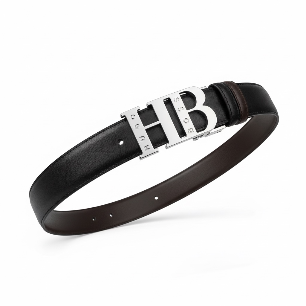 Hugo Boss HB Logo Reversible Leather Belt π₯ | Black & Brown Signature