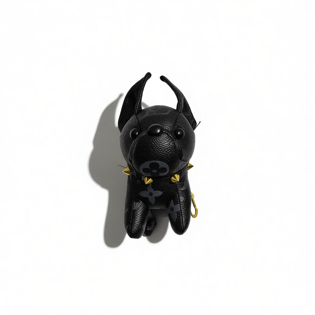 πΆπ€ Louis Vuitton Black Monogram Puppy Bag Charm π€πΆ