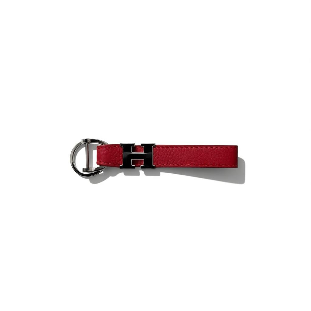 ❤️✨ Hermès Red Leather Key Holder ✨❤️