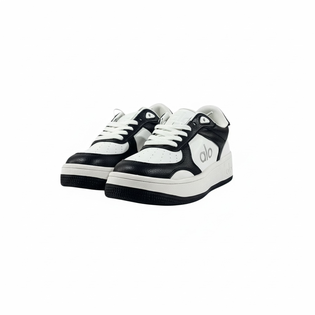 Alo Black & White Sneakers – Bold Contrast, Everyday Comfort